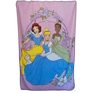 Disney Princess Light Lilac Soft Colourful Throw Blanket 79"x57"